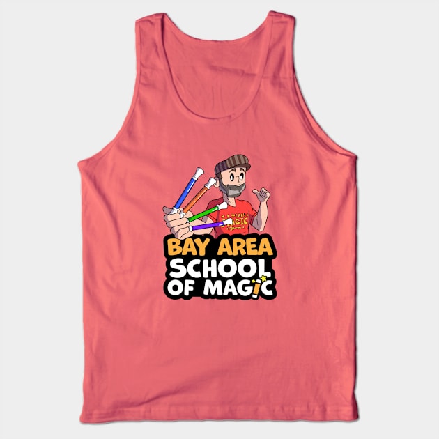 New Bay Area School of Magic Wand T-Shirt Tank Top by Brian Scott Magic